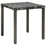 vidaXL Ligbedden met tafel poly rattan bruin