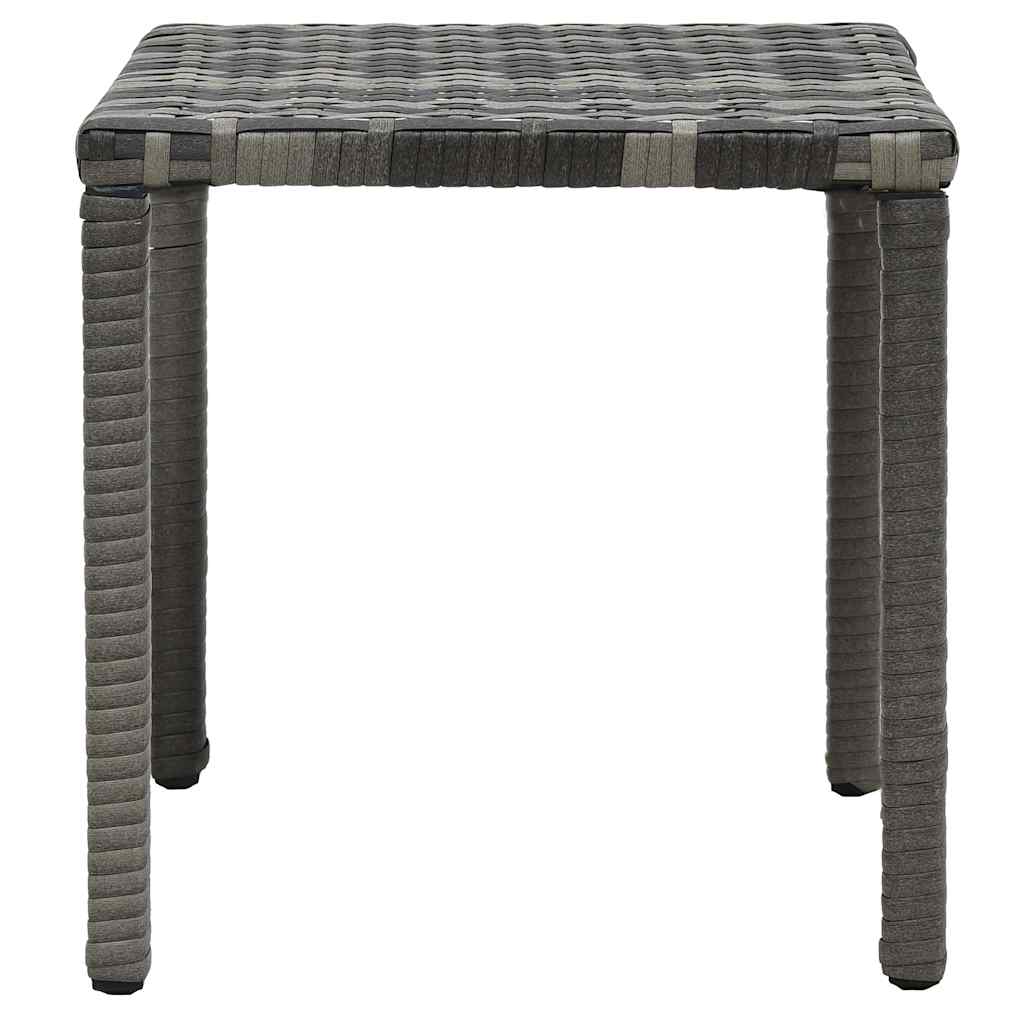 vidaXL Ligbedden met tafel poly rattan bruin