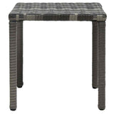 vidaXL Ligbedden met tafel poly rattan bruin