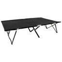 vidaXL Lit 2 personnes tapis d'encre acier vert