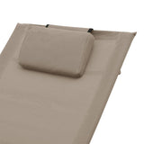 vidaXL Ligbed met kussen textileen zwart