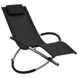 vidaXL Kids' Sun Lounger Steel Black