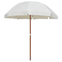 vidaXL Parasol met stalen paal 180 cm zandkleurig