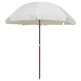 vidaXL Parasol met stalen paal 180 cm zandkleurig