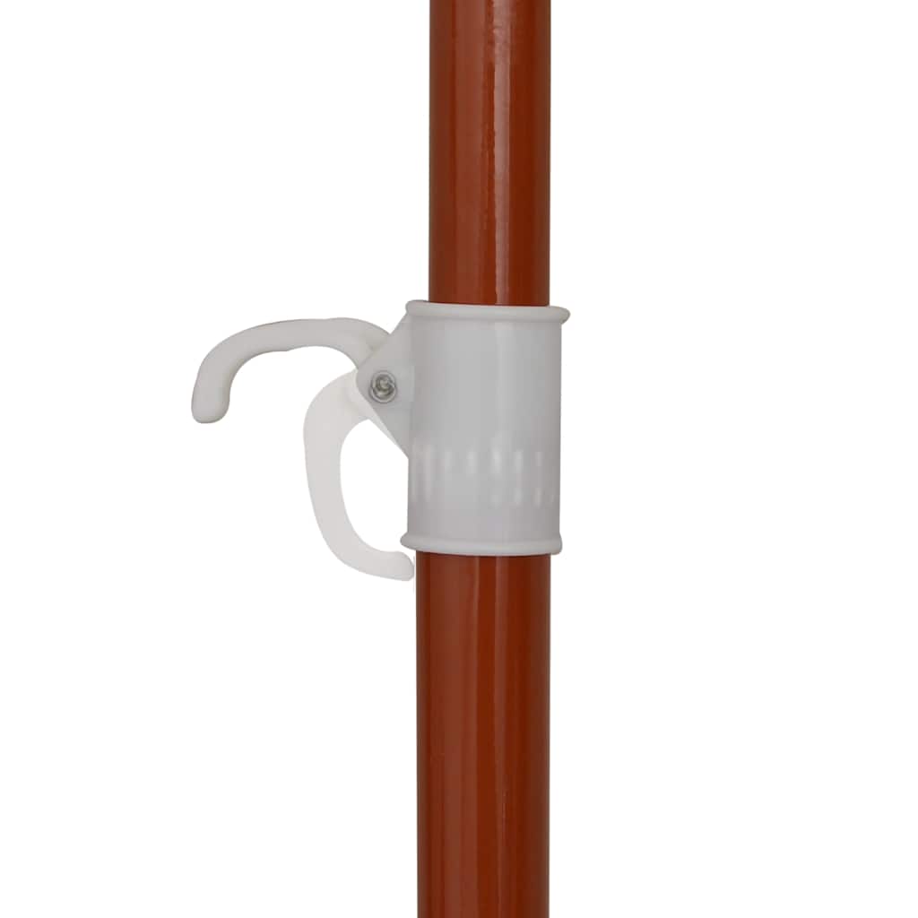 vidaXL Parasol met stalen paal 180 cm zandkleurig
