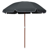 vidaXL Parasol met stalen paal 180 cm zandkleurig