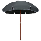 vidaXL Parasol met stalen paal 180 cm zandkleurig