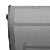 vidaXL Ligbed aluminium en textileen