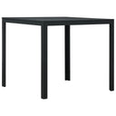 vidaXL Salontafel hout-look 78x78x74 cm HDPE wit