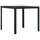 vidaXL Salontafel hout-look 78x78x74 cm HDPE wit