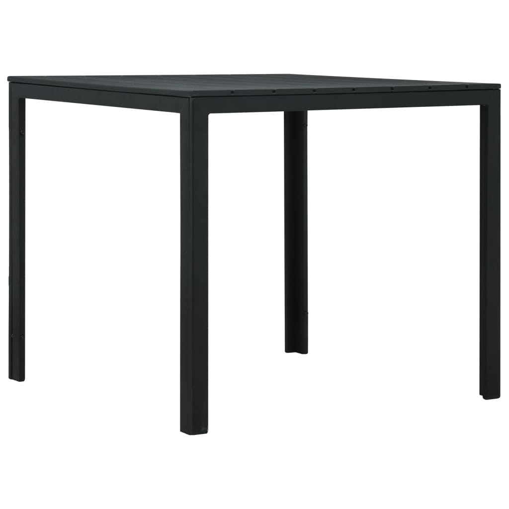 vidaXL Salontafel hout-look 78x78x74 cm HDPE wit