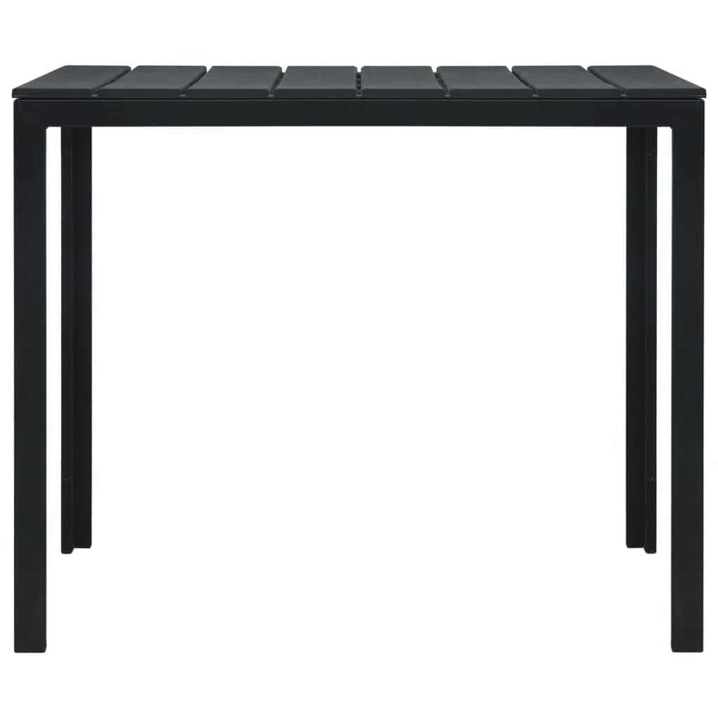 vidaXL Salontafel hout-look 78x78x74 cm HDPE wit