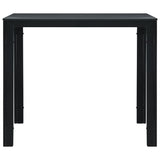 vidaXL Salontafel hout-look 78x78x74 cm HDPE wit
