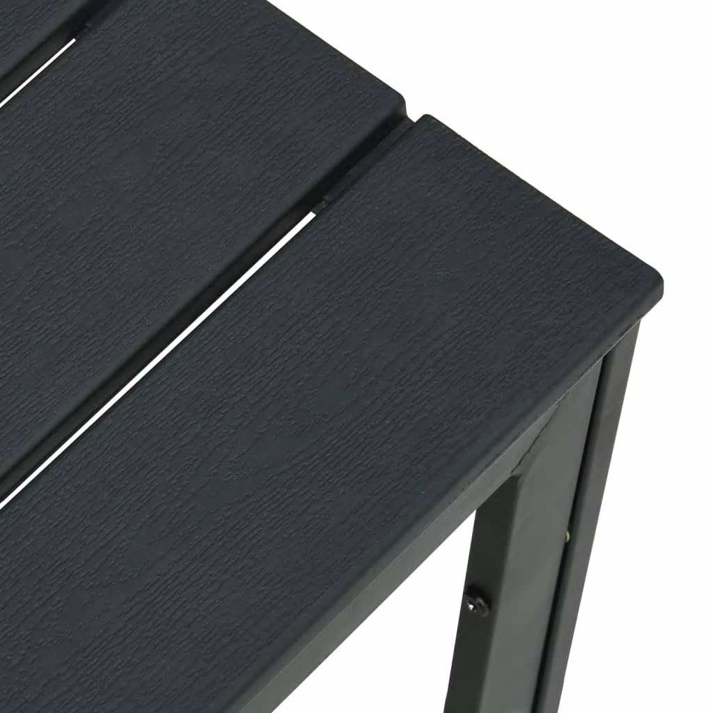 vidaXL Salontafel hout-look 78x78x74 cm HDPE wit