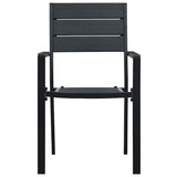 vidaXL Tuinstoelen 4 st hout-look HDPE wit