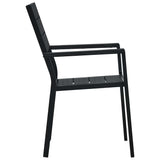 vidaXL Tuinstoelen 4 st hout-look HDPE wit