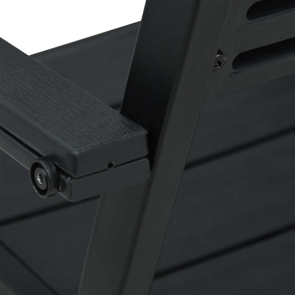 vidaXL Tuinstoelen 4 st hout-look HDPE wit