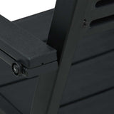 vidaXL Tuinstoelen 4 st hout-look HDPE wit