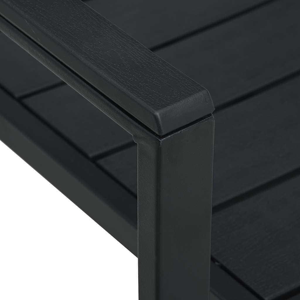 vidaXL Tuinstoelen 4 st hout-look HDPE wit