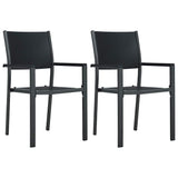 vidaXL Tuinstoel 4 st rattan-look kunststof wit