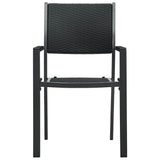 vidaXL Tuinstoel 4 st rattan-look kunststof wit