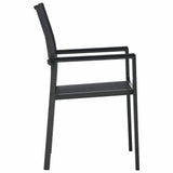 vidaXL Tuinstoel 4 st rattan-look kunststof wit