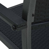 vidaXL Tuinstoel 4 st rattan-look kunststof wit