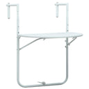 vidaXL Balkontafel hangend 60x64x83,5 cm rattan-look kunststof wit