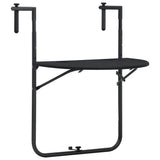 vidaXL Balkontafel hangend 60x64x83,5 cm rattan-look kunststof wit
