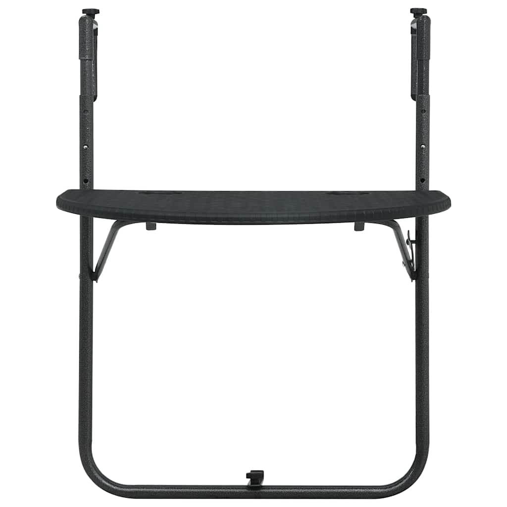 vidaXL Balkontafel hangend 60x64x83,5 cm rattan-look kunststof wit
