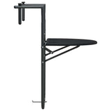 vidaXL Balkontafel hangend 60x64x83,5 cm rattan-look kunststof wit