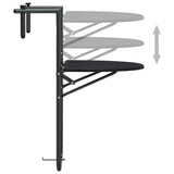 vidaXL Balkontafel hangend 60x64x83,5 cm rattan-look kunststof wit
