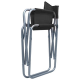 vidaXL Regisseursstoelen 2 st staal blauw