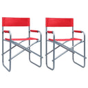vidaXL Regisseursstoelen 2 st staal blauw