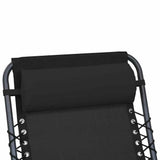 vidaXL Headrest for sun lounger 40x7.5x15 cm textilene grey