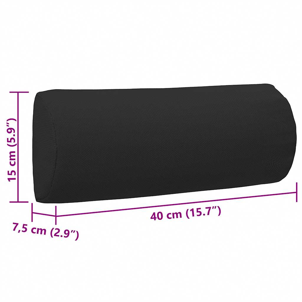 vidaXL Headrest for sun lounger 40x7.5x15 cm textilene grey