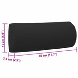 vidaXL Headrest for sun lounger 40x7.5x15 cm textilene grey