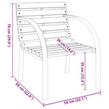 vidaXL Tuinstoelen 2 st hout