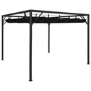 vidaXL Tuinprieel met uittrekbaar dak 180 g/m² 3x3 m taupe