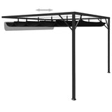 vidaXL Tuinwandprieel met uittrekbaar dak 3x3x2,3 m