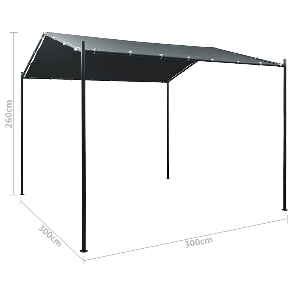vidaXL Garden Gazebo 180 g/m² 400x400x260 cm white