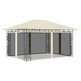 vidaXL Prieel met klamboe 3x3x2,73 m 180 g/m² taupe