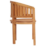 vidaXL Banana Bench Solid Teak Wood