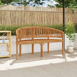 vidaXL Banana-shaped bench 180 cm solid teak wood