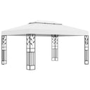 vidaXL Prieel met dubbel dak 180 g/m² 3x4 m taupe