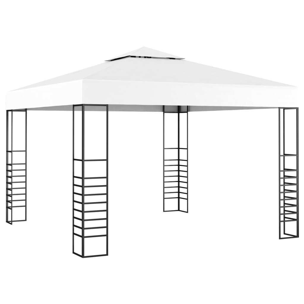 vidaXL Tuinpaviljoen 180 g/m² 3x3 m taupe