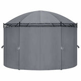 vidaXL Prieel met gordijnen 180 g/m² 520x349x255 cm taupe