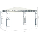 vidaXL Prieel 300x300 cm crème
