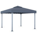 vidaXL Gazebo 3x3 m aluminum and steel taupe