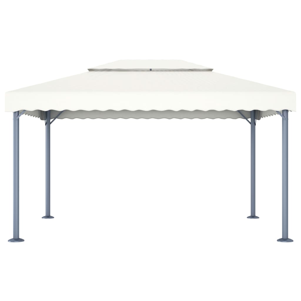 vidaXL Prieel 400x300 cm aluminium crème